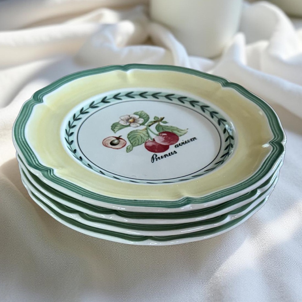 Villeroy & Boch EUC French Garden Porcelain Bread & Butter Plates Set of 4 - Picture 3 of 5